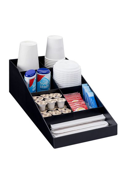 Navaris Organizator de cafea și ceai cu 7 compartimente, negru, 54093.01