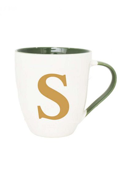 Miniso Ceramic Mug with Letter S - 500 ml