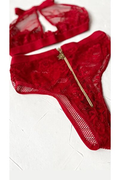 Nightlight 3499 Zippered Bra Panty Set