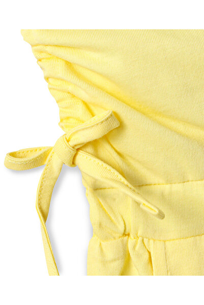 Primo Gino Primo Gino Solid Gathered Waistline Jumpsuit - Yellow