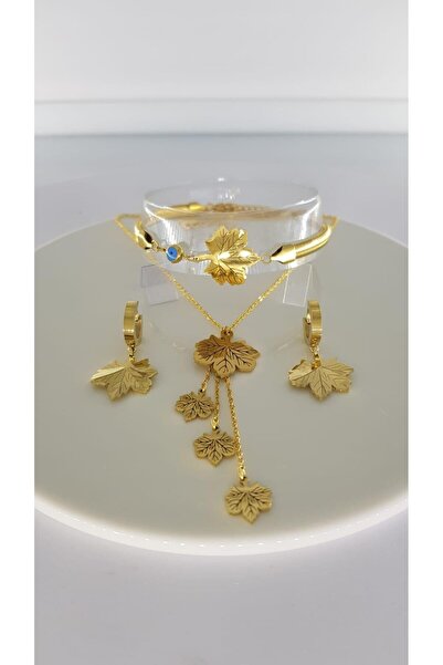 SONES Çınar Gold Çelik Takı Seti 353
