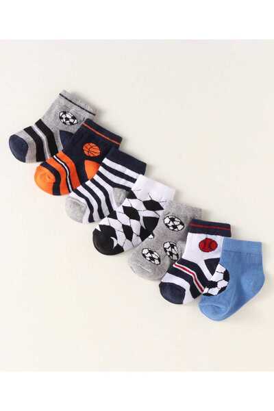 Cute Walk by Babyhug جوارب رياضية مضادة للبكتيريا بطول الكاحل من بيبي هاج، بت...