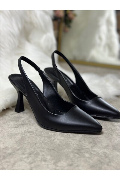 Nstil Daily Women's Pointed Toe Satin Fabric Patternless Thin Heeled Evening Dress Shoes 101B