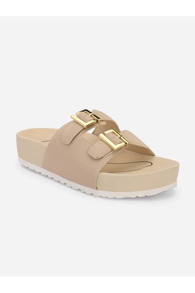 Fresh Feet By Styli Buckle Detail Michelle Orthopedic Sandals