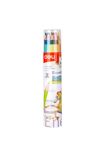 Deli أقلام رصاص ملونة 12 لونًا EC112-12
