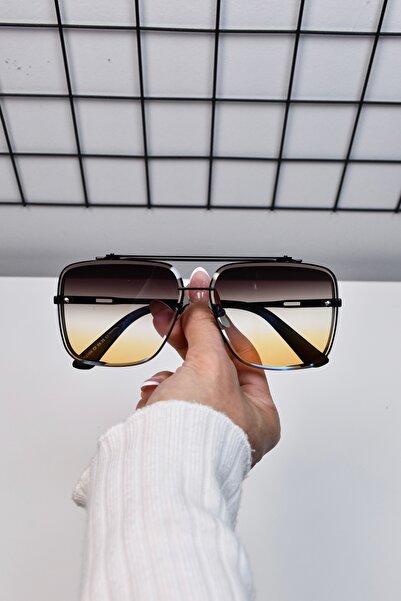 LOOKUP NEW 58 Ekartman Metal Çelik Kare Kadın Unisex Erkek Uv400 Korumalı Gün...