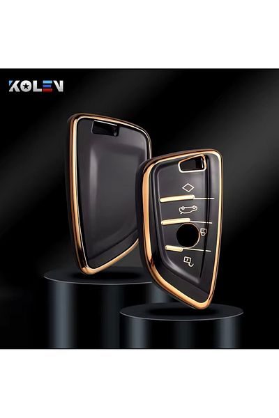 YıldızTuning Bmw 3 Series G20 Black-Gold Key Case Cover