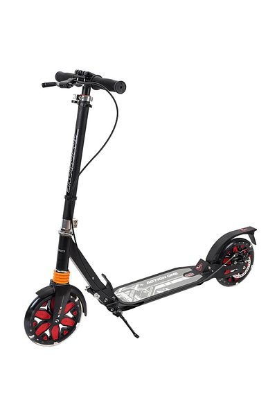 ACTION ONE Trotineta Pliabila Desire cu doua amortizoare, roti luminoase si frana pe disc, negru