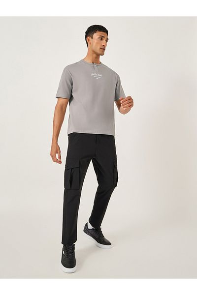Styli Embroidered Oversized Round Neck T-Shirt