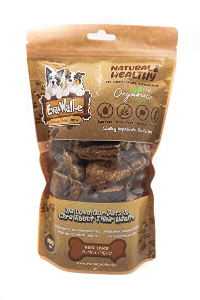 Eva & Wall-e %100 Doğal Kurutulmuş Dana Ciğer Köpek Ödül Çiğnemeliği – Yavru & Yetişkin Köpekler İçin