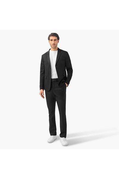 Iconic Iconic Regular Fit Linen Blend Pants with Pockets