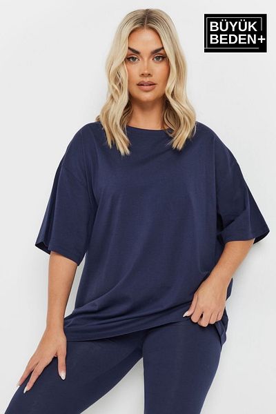 Superlife Superlife Women's Large Size Crew Neck T-Shirt Spr25Btsk10