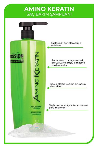 Ossion 800 ml Amino Keratin Shampoo