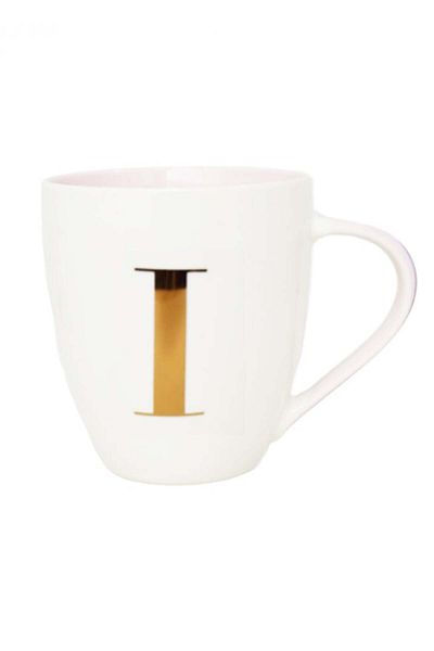 Miniso Ceramic Mug with Letter I - 510ml
