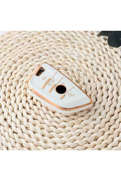 YıldızTuning Bmw 3 Series G20 White-Gold Key Case