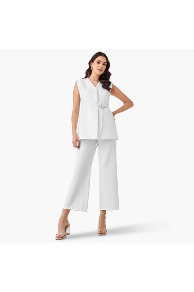 Iconic Regular Fit Trousers with Zip Closure