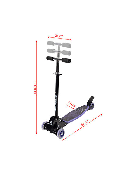 ACTION ONE Trotineta pliabila cu 4 roti Rookie, purple