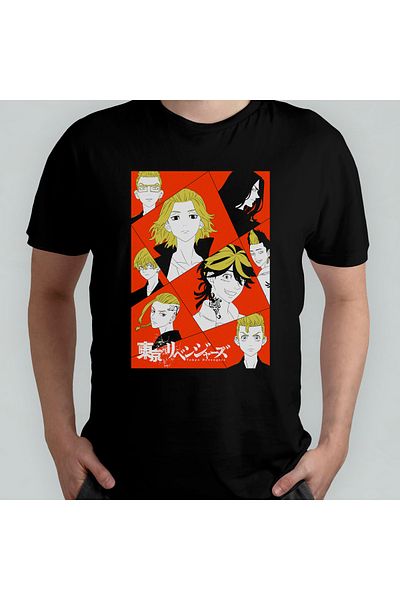 Pixxa Tokyo Revengers Anime Manga Unisex 100% βαμβακερό μπλουζάκι με λαιμόκοψη μοντέλο 5