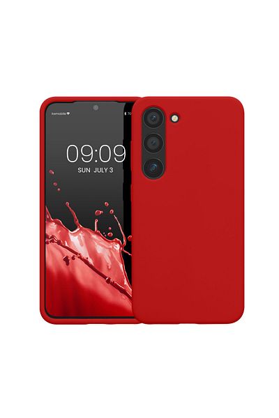 KWmobile Case For Samsung Galaxy S23, Silicone, Red, 60273.208
