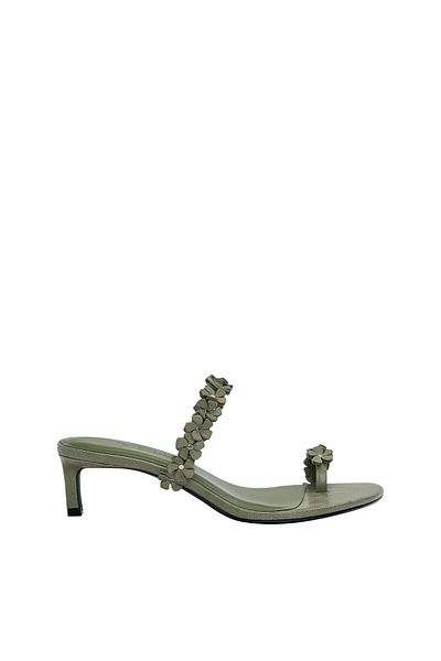 Pull & Bear Heeled sandals with flowers