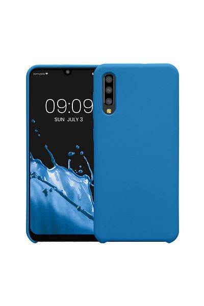 KWmobile Carcasă pentru Samsung Galaxy A50, silicon, albastră, 48715.228