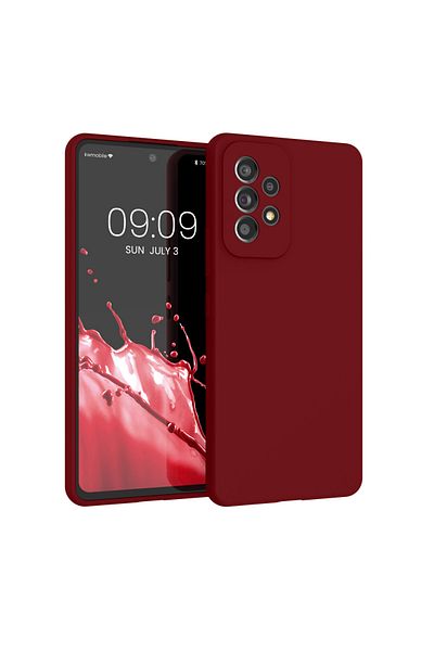 KWmobile Case For Samsung Galaxy A53 5g, Silicone, Cherry Blossom, 57835.209
