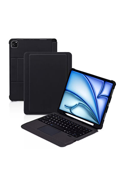 UnDePlus iPad Pro 11-Inch M4/M5 Case with Led Light, Magnetic Stand, and Keyboard Case 2024/2025 Compatible