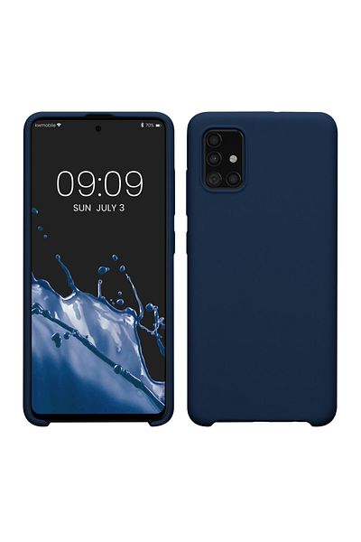 KWmobile Carcasă pentru Samsung Galaxy A51, albastră, silicon, 51197.116