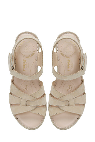 Polaris 5 Nokta 161886.Z5FX Bej Kadın Comfort Sandalet