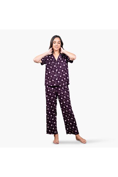 Aadaraya Floral Print Pyjama Set