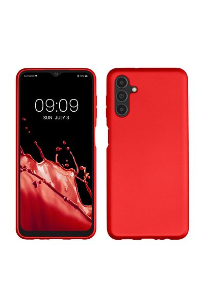 KWmobile Case For Samsung Galaxy A04s, Silicone, Red, 60135.36