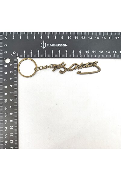 BONCADAS Keyring with Signature of Ataturk