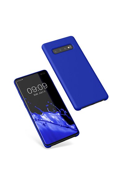 KWmobile Carcasă pentru Samsung Galaxy S10 Plus, albastră, silicon, 49028.134