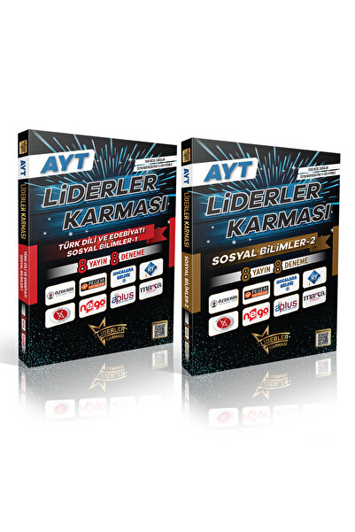 LİDERLER KARMASI AYT Edebiyat Sos-1 8 Deneme + AYT Edebiyat Sos-2 8 Deneme To...