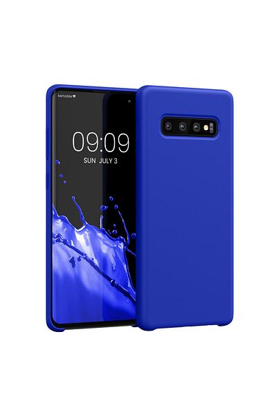 KWmobile Carcasă pentru Samsung Galaxy S10 Plus, albastră, silicon, 49028.134