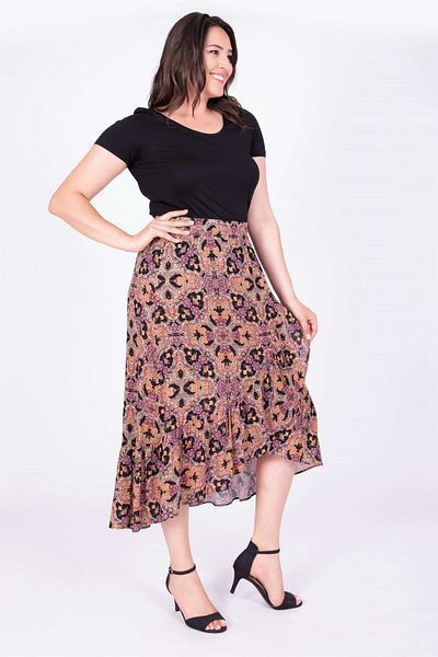 MYLİNE Frilly Long Skirt
