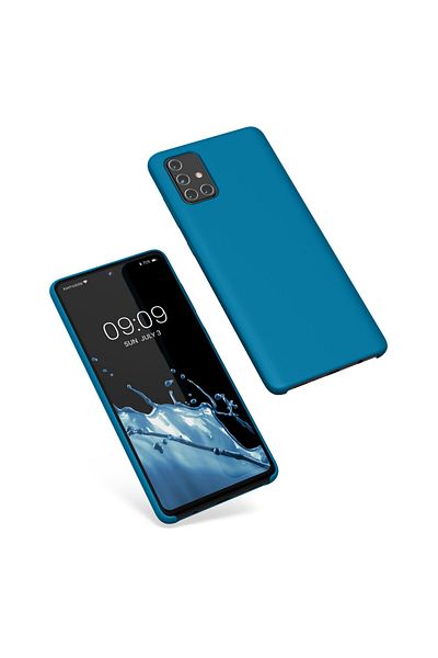 KWmobile Carcasă pentru Samsung Galaxy A71, silicon, albastră, 51209.224