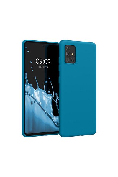 KWmobile Carcasă pentru Samsung Galaxy A51, silicon, albastră, 51196.224
