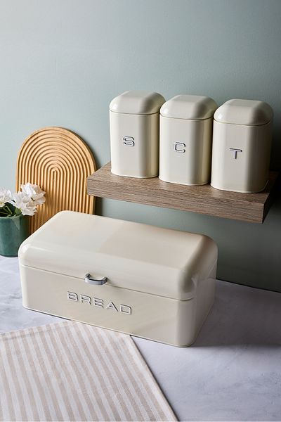 Perotti Plus Bread Box and 3-Piece Storage Container