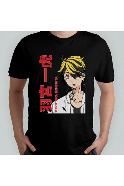 Pixxa Tokyo Revengers Anime Manga Unisex 100% βαμβακερό μπλουζάκι με λαιμόκοψη μοντέλο 14