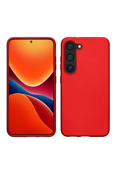 KWmobile Case For Samsung Galaxy S23, Silicone, Red, 60312.36
