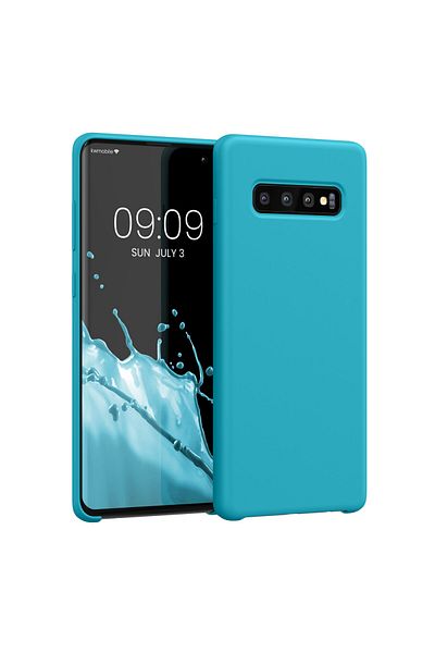 KWmobile Carcasă pentru Samsung Galaxy S10 Plus, silicon, albastră, 49028.205