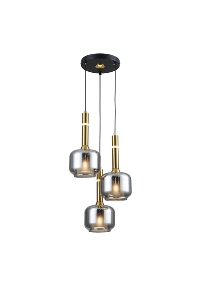 Cristalin Aydınlatma Endüstriyel Zarif Tasarım 3'lü Sarkıt Avize