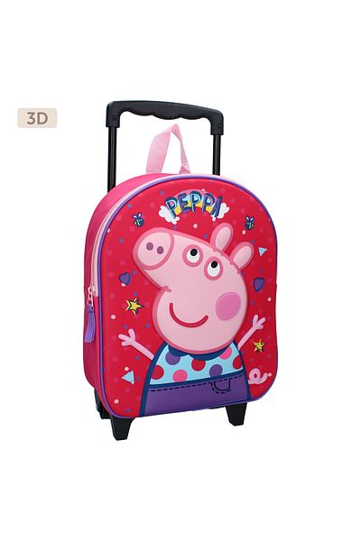 Peppa Pig Multicolored 3D Troller with one compartment, 32x26x11 cm, Friends Around Town, Peppa Pig