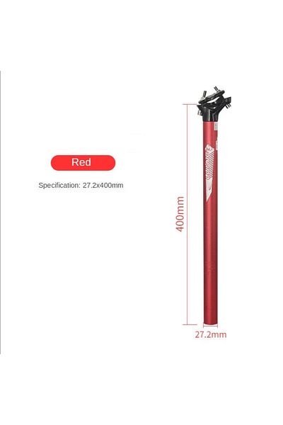 Choice Red 27.2x400mm LUNJE Mountain Road Bicycle Seatpost Ultralight Aluminum Alloy MTB Bike Seat Post Sea