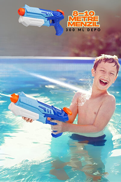 TUENGİ STORE Deniz Havuz Oyuncağı Büyük Boy Pompalı Su Tabancası 300 Ml Kapasite