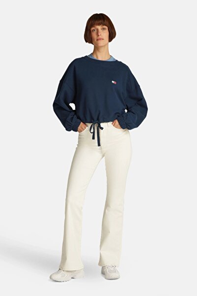 Tommy Jeans Dámská mikina Tommy Jeans v tmavě modré barvě s logem