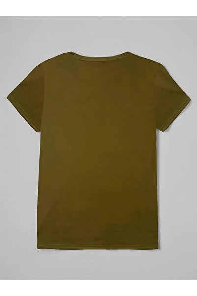 ALPACO Γυναικείο κοντομάνικο μπλουζάκι μονό ζέρσεϊ με στάμπα Cat And Paw