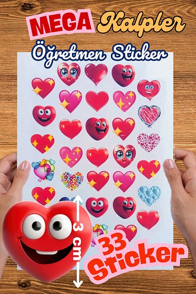 Arun Sticker Mega Hearts Teacher Sticker 33 Sticker