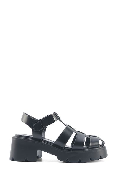 Polaris 325578.Z 5FX Schwarze Damen-Sandalen mit dicker Sohle
